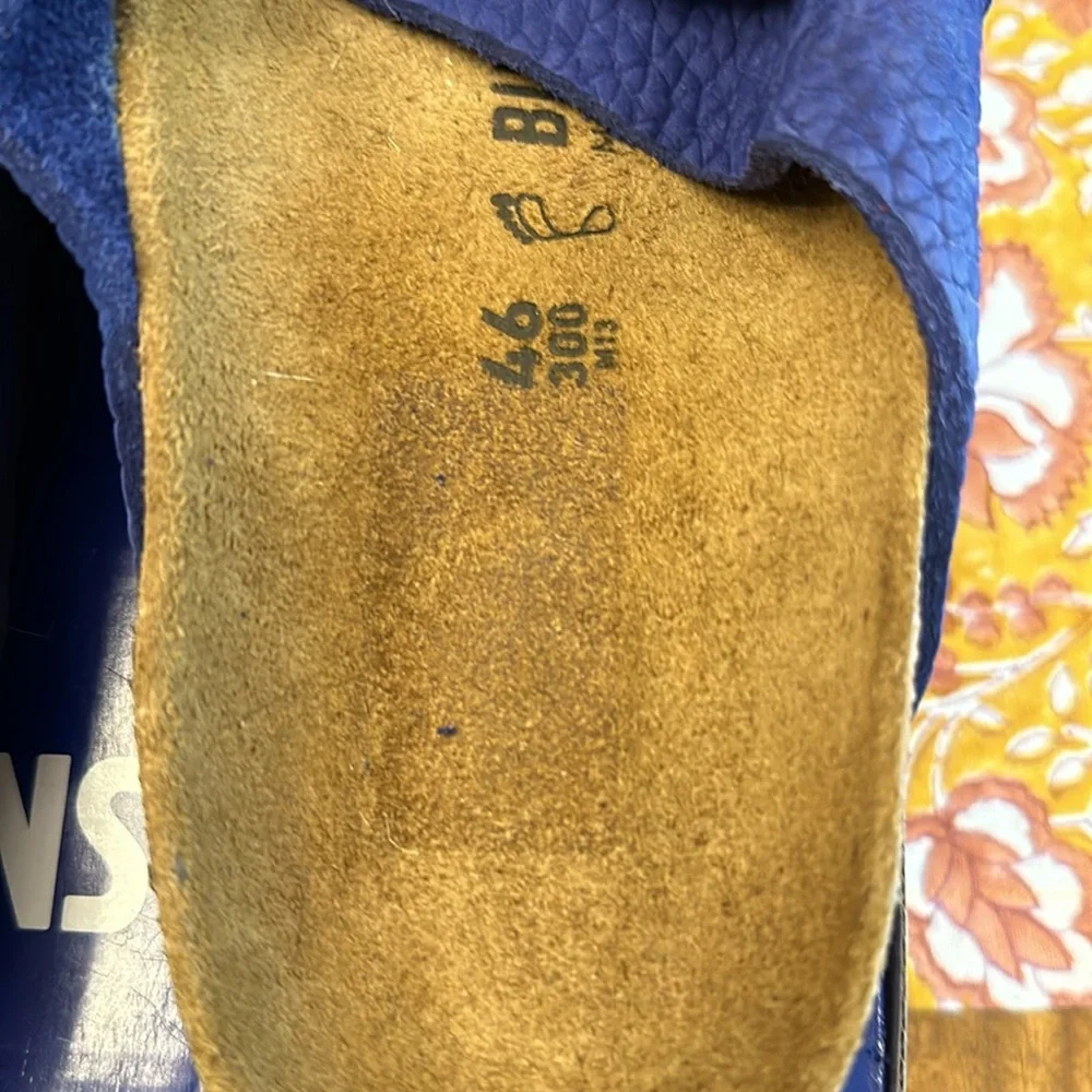 BIRKENSTOCK men’s kyoto nuback leather desert buck indigo blue